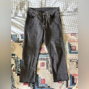 Levi's High Rise Jeans in Dark Gray